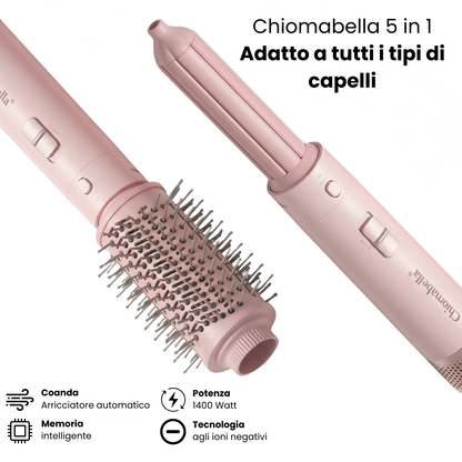 Chiomabella® Asciugacapelli AirStyler – 5 in 1 Rosa