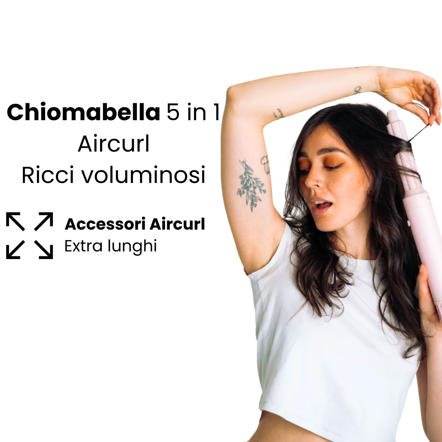 Chiomabella® Asciugacapelli AirStyler – 5 in 1 Rosa